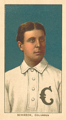1909 White Borders Ghosts, Miscuts, Proofs, Blank Backs & Oddities Schreck, Columbus #429 Baseball Card
