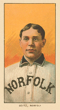 1909 White Borders Ghosts, Miscuts, Proofs, Blank Backs & Oddities Seitz, Norfolk #433 Baseball Card