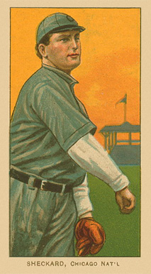1909 White Borders Ghosts, Miscuts, Proofs, Blank Backs & Oddities Sheckard, Chicago Nat'L #442 Baseball Card
