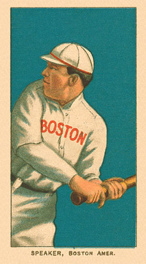 1909 White Borders Ghosts, Miscuts, Proofs, Blank Backs & Oddities Speaker, Boston Amer. #456 Baseball Card