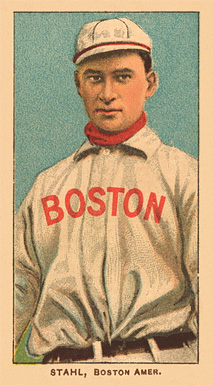 1909 White Borders Ghosts, Miscuts, Proofs, Blank Backs & Oddities Stahl, Boston Amer. #459 Baseball Card