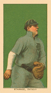 1909 White Borders Ghosts, Miscuts, Proofs, Blank Backs & Oddities Stanage, Detroit #460 Baseball Card
