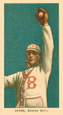 1909 White Borders Ghosts, Miscuts, Proofs, Blank Backs & Oddities Starr, Boston Nat'L #462 Baseball Card