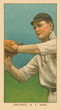 1909 White Borders Ghosts, Miscuts, Proofs, Blank Backs & Oddities Sweeney, N.Y. Amer. #475 Baseball Card