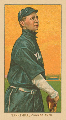1909 White Borders Ghosts, Miscuts, Proofs, Blank Backs & Oddities Tannehill, Chicago Amer. #478 Baseball Card