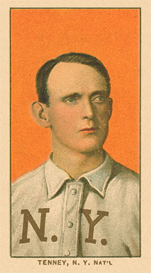 1909 White Borders Ghosts, Miscuts, Proofs, Blank Backs & Oddities Tenney, N.Y. Nat'L #480 Baseball Card
