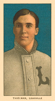1909 White Borders Ghosts, Miscuts, Proofs, Blank Backs & Oddities Thielman, Louisville #482 Baseball Card