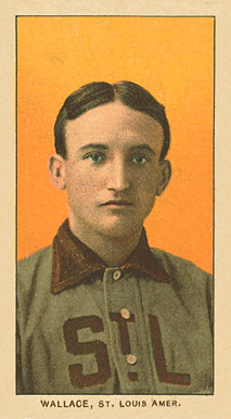 1909 White Borders Ghosts, Miscuts, Proofs, Blank Backs & Oddities Wallace, St. Louis Amer. #498 Baseball Card