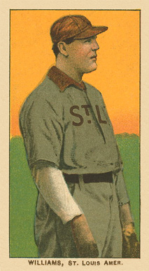 1909 White Borders Ghosts, Miscuts, Proofs, Blank Backs & Oddities Williams, St. Louis Amer. #512 Baseball Card