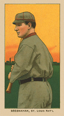1909 White Borders Ghosts, Miscuts, Proofs, Blank Backs & Oddities Bresnahan, St. Louis Nat'l #52 Baseball Card