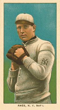 1909 White Borders Ghosts, Miscuts, Proofs, Blank Backs & Oddities Ames, N.Y. Nat'l #7 Baseball Card
