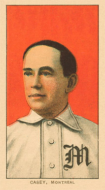 1909 White Borders Ghosts, Miscuts, Proofs, Blank Backs & Oddities Casey, Montreal #75 Baseball Card