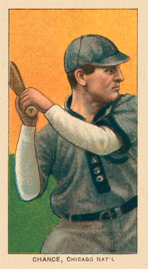 1909 White Borders Ghosts, Miscuts, Proofs, Blank Backs & Oddities Chance, Chicago Nat'L #77 Baseball Card