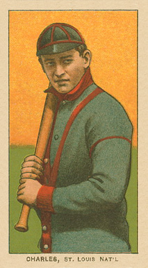 1909 White Borders Ghosts, Miscuts, Proofs, Blank Backs & Oddities Charles, St. Louis Nat'L #81 Baseball Card