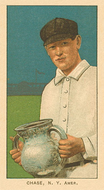 1909 White Borders Ghosts, Miscuts, Proofs, Blank Backs & Oddities Chase, N.Y. Amer. #82 Baseball Card
