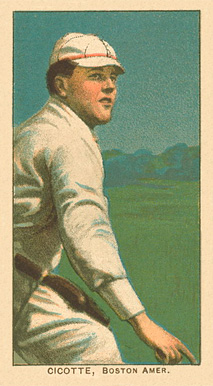 1909 White Borders Ghosts, Miscuts, Proofs, Blank Backs & Oddities Cicotte, Boston Amer. #88 Baseball Card