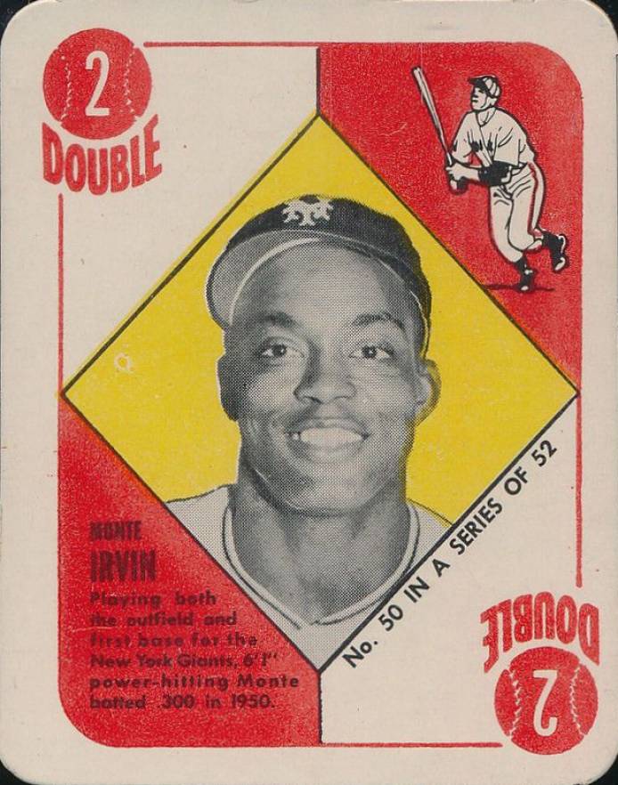 1951 Topps Red Backs Monte Irvin #50 Baseball Card