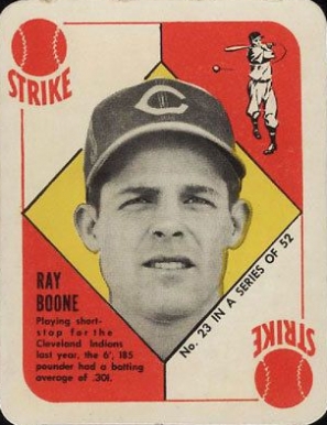 1951 Topps Red Backs Ray Boone #23 Baseball Card