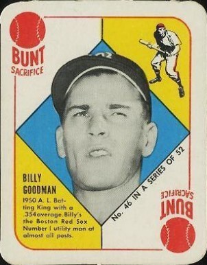 1951 Topps Red Backs Billy Goodman #46 Baseball Card