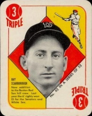 1951 Topps Red Backs Ray Scarborough #42 Baseball Card
