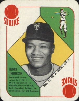 1951 Topps Red Backs Henry Thompson #32 Baseball Card