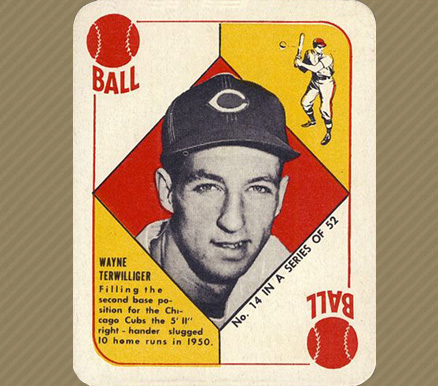 1951 Topps Red Backs Wayne Terwilliger #14 Baseball Card