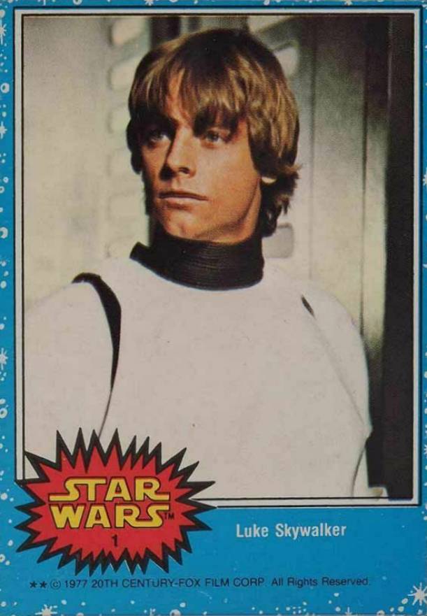 1977 O-Pee-Chee Star Wars Luke Skywalker #1 Non-Sports Card