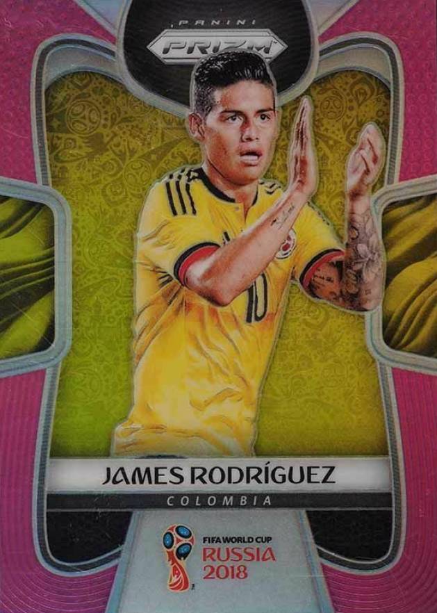2018 Panini National Convention 2018 Prizm World Cup Pink Prizm James Rodriguez #38 Soccer Card
