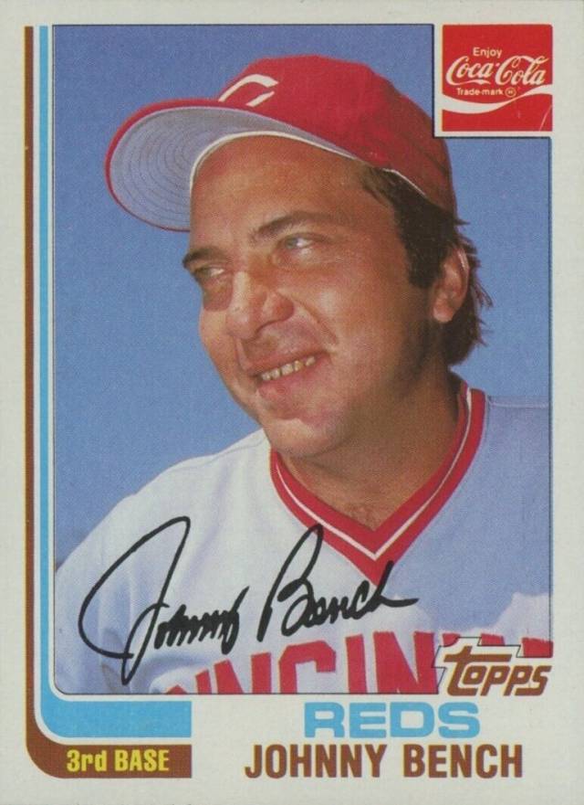 1982 Coca-Cola Reds Johnny Bench #1 Baseball Card