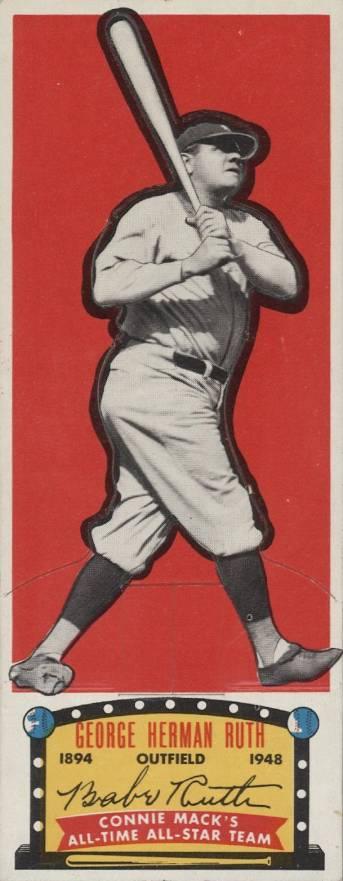 1951 Topps Connie Mack's All-Stars George Herman Ruth # Baseball Card