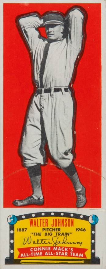 1951 Topps Connie Mack's All-Stars Walter Johnson # Baseball Card