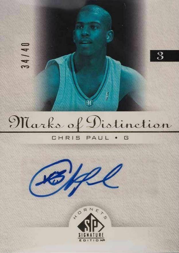 2005 SP Signature Marks of Distinction Chris Paul #MD-CP Basketball Card