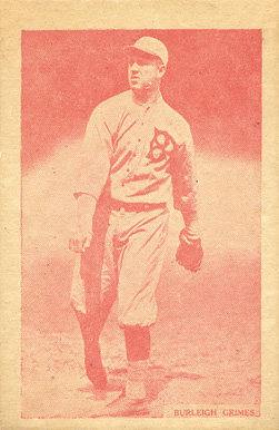 1933 Uncle Jacks Candy Burleigh Grimes # Baseball Card