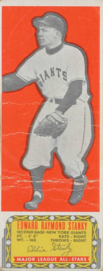 1951 Topps Major League All-Stars Ed Stanky # Baseball Card