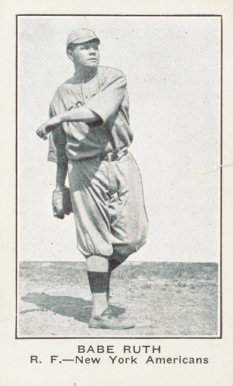 1921 Shotwell Babe Ruth # Baseball Card