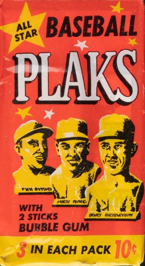 1968 Topps Plaks  Wax Pack #WP Baseball Card