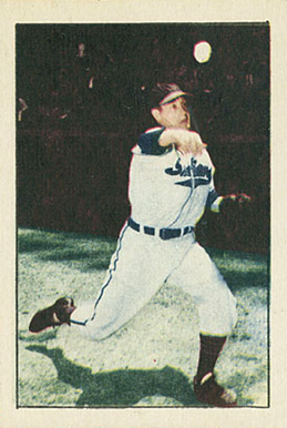1952 Berk Ross Bob Feller # Baseball Card