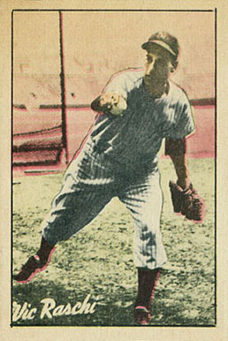 1952 Berk Ross Vic Raschi # Baseball Card