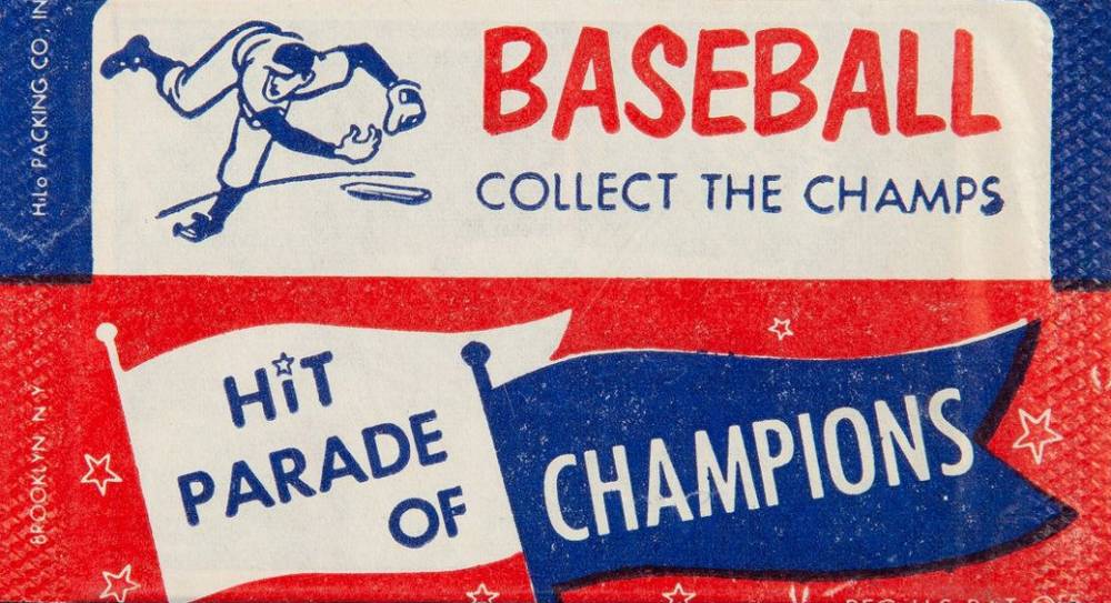1952 Berk Ross Paper Pack # Baseball Card