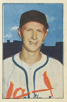 1952 Berk Ross Albert "Red" Schoendienst # Baseball Card