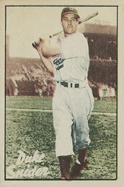 1952 Berk Ross Duke Snider #62 Baseball Card