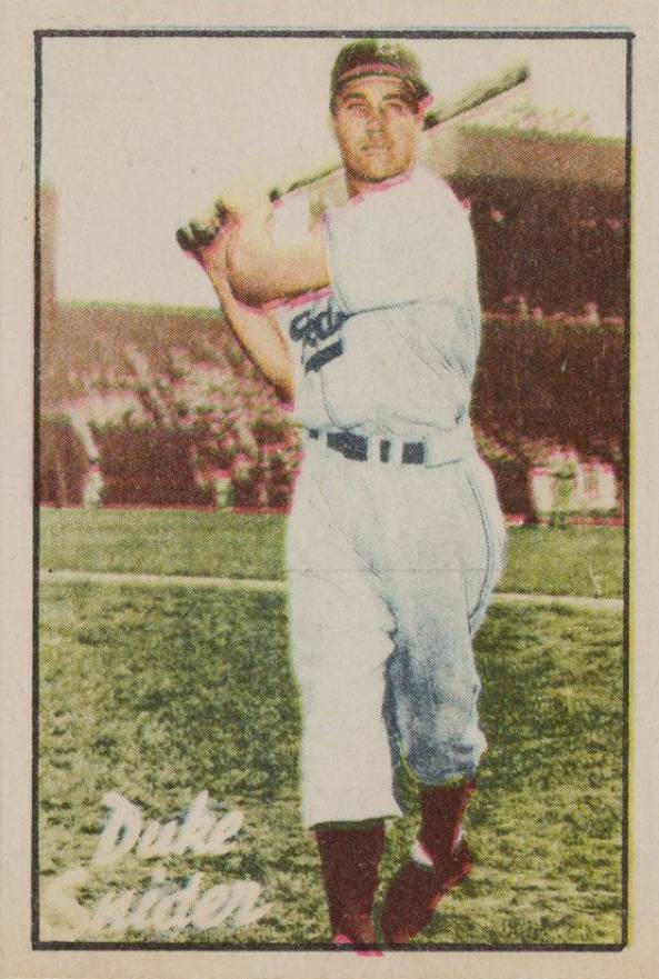 1952 Berk Ross Duke Snider # Baseball Card