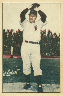 1952 Berk Ross Eddie Lopat # Baseball Card