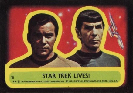 1976 Topps Star Trek Stickers Star Trek lives! #10 Non-Sports Card