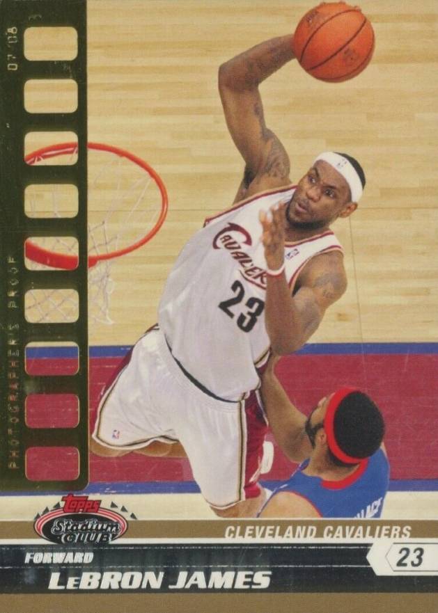 2007 Stadium Club LeBron James #23 Basketball Card
