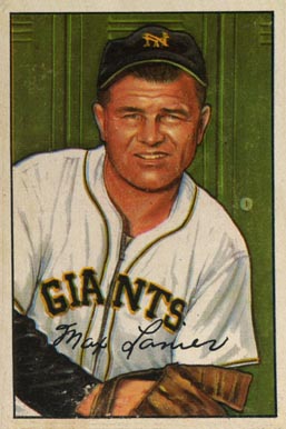 1952 Bowman Max Lanier #110 Baseball Card