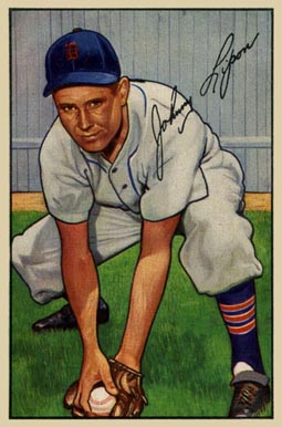 1952 Bowman Johnny Lipon #163 Baseball Card