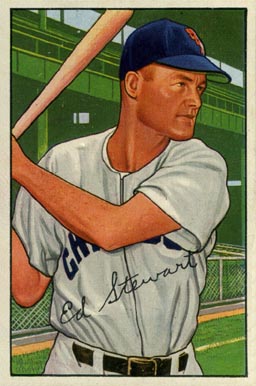 1952 Bowman Eddie Stewart #185 Baseball Card