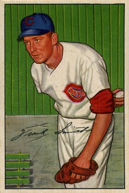 1952 Bowman Frank Smith #186 Baseball Card