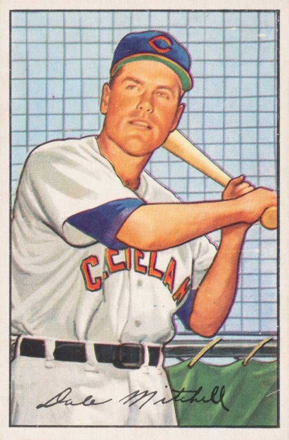1952 Bowman Dale Mitchell #239 Baseball Card